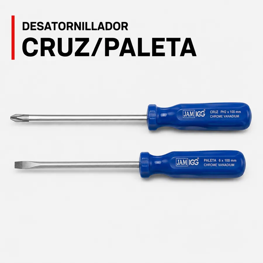 Desatornillador cruz / paleta para puesta a tierra