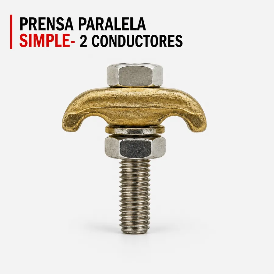 Prensa paralela simple para 2 conductores M-GCM para puesta a tierra