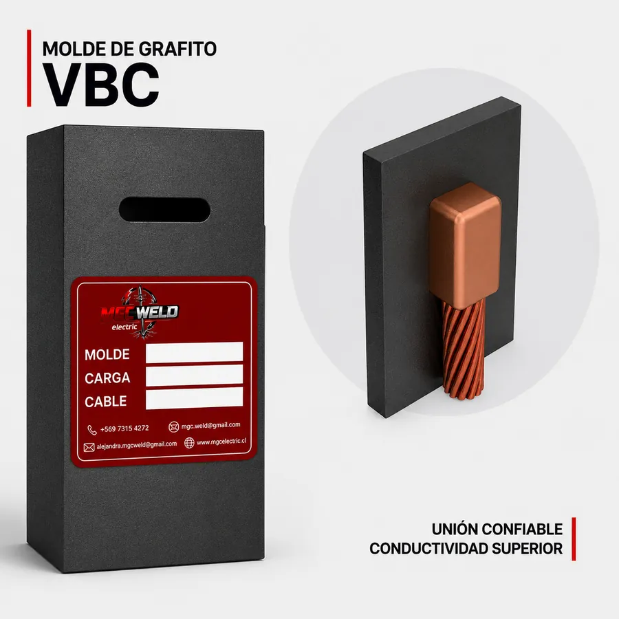 Conexión de cable vertical a superficie de acero VBC para puesta a tierra