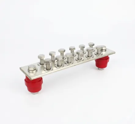 Placa PGB-BDT 200×50×5 mm — 12 polos para puesta a tierra