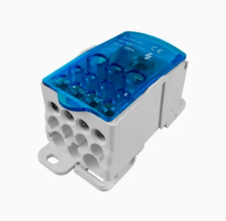 Repartidor tetrapolar 125 A — 7 posiciones Leipole para puesta a tierra