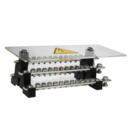 Repartidor tetrapolar 180 A — 7P+1 para puesta a tierra