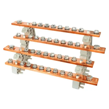 Repartidor tetrapolar 4&times;11 posiciones
